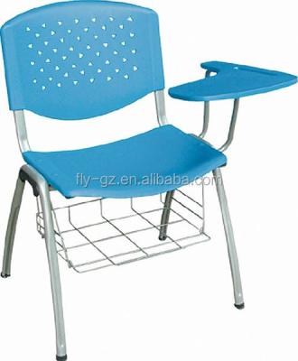 China Modern Design Modern Plastic Sketching Chair Student Chair With Tablet Training Chair With Notepad for sale