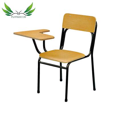 China School Chair Student Plywood Training Chair With Tablet Arm for sale