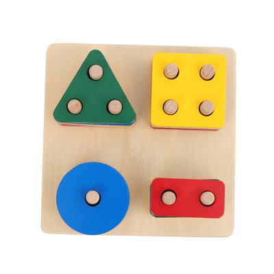 China Game of hot sale montessori materials for early children infant toys geometric shapes on fingers I200 for sale