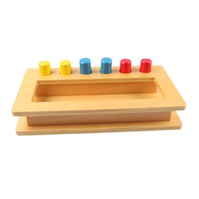 China Toy Montessori Materials Infant and Toddler Educational Imbucare Peg Box for Nursery for sale