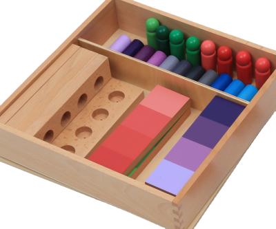 China Improve child's manual ability wooden montessori learning toys with color resemblance matching TAS for sale