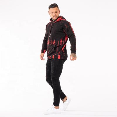 China New Arrival Breathable Fashion Men's Breathable Hoodies Plus Size Loose Dyed Tie Printed Casual Hip Hop Men's Sweatshirt for sale