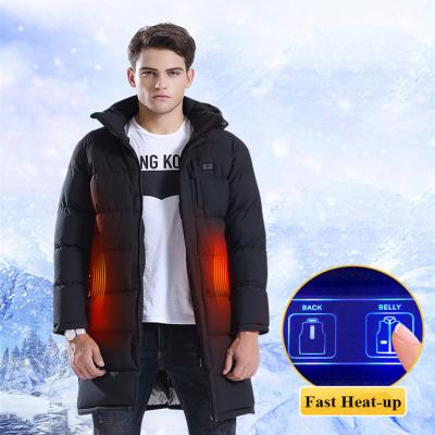 China Lightweight Durable Men's Heated Jacket Jackette Warm For Men Outdoor Usb Rechargeable Battery Heated Coat Outwear for sale