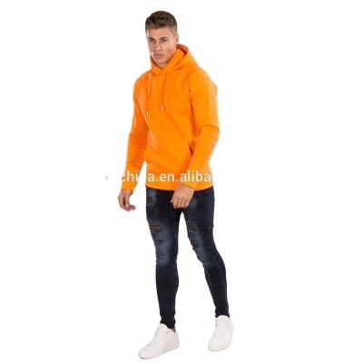 China 2018 Custom Orange Fitness Hoodie Men Breathable Breathable New Product OEM For Gym for sale