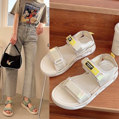 China Fashion Trend Summer Sale Ladies Hot Designer Sandals With Double Straps Cute High Quality Chinelos Feminino Fashion Sandals For Women Girls for sale