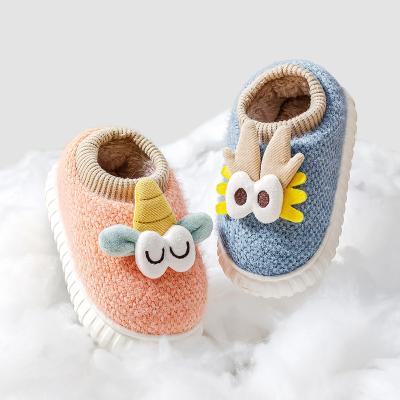 China New Arrival Winter Indoor Children's New Arrival Plush Indoor Children's Plush Sandals Kids Cotton Cotton Slippers Cartoon for sale