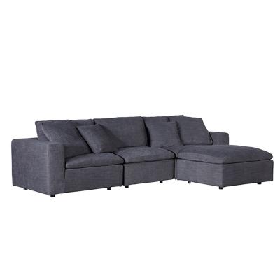 China Modern Classic Modern Classic L Shaped Convertible Feather Gray Hotel Fabric Sofa Sectionals Sofa Sectionals Sofa Modular Corner Couch for sale