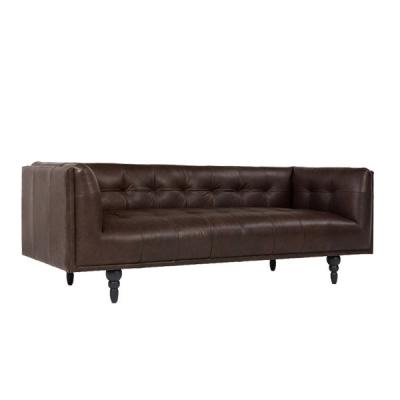 China Chesterfield SOFA Wholesale Classic Home Furniture Leather Button Tufted Upholstered Chesterfield Sofa for sale