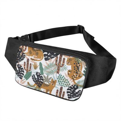 China Water Proof Print On Demand Size Packs Women Art African Girls Waist Bags Black Customized Fanny Pack For Females Chest Phone Pouch Ladies for sale