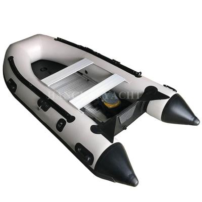 China Inflatable Boat OEM Fishing Boat Rubber Inflatable Rowing Boat With Aluminum Floor for sale