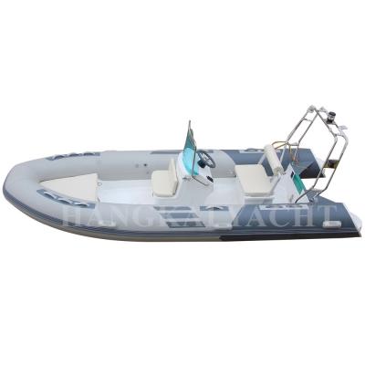 China Inflatable Rib Boat CE Certificate Rigid Hull Fiberglass Boats Rib 470 For Sale for sale