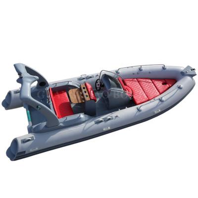 China Interesting Luxury Boats 19ft RIB580 PVC Fiberglass Inflatable Fishing Boat 5.8m for sale