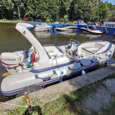 China Luxury Orca France Boats Hypalon 1.2mm Thickness Inflatable Boat rib580 Nice With Outboard Engine 4 Stroke 90HP for sale