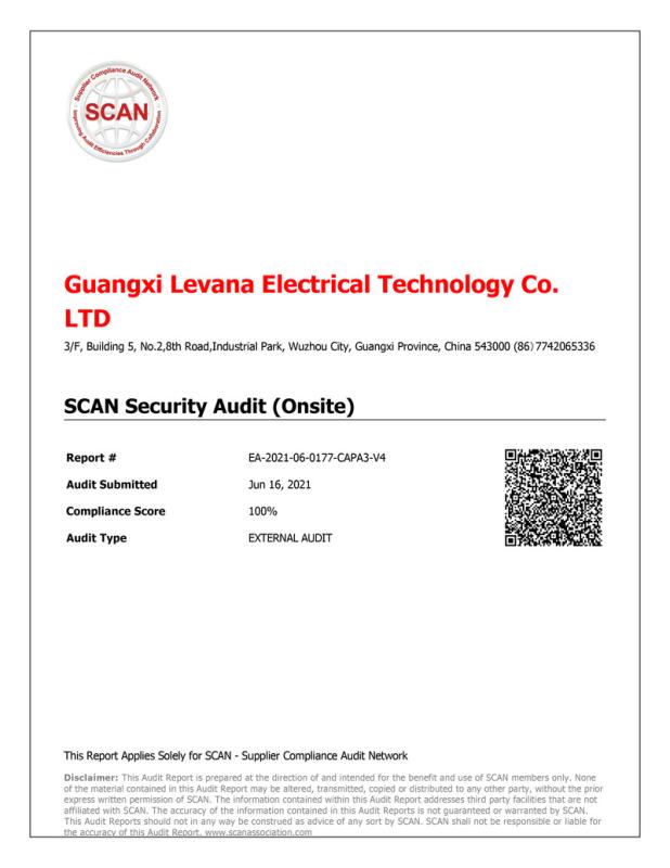 SCAN - Guangxi Levana Electrical Technology Co., Ltd.