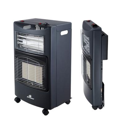 China 2022 Outdoor Commercial Infrared Gas Heater Foldable Easy Mobile 2 In 1 Portable Gas Electric Heater For Living Room for sale