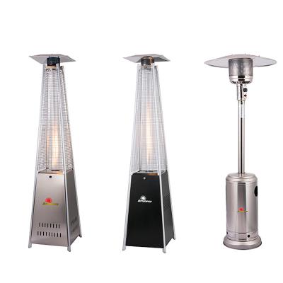 China Outdoor Natural Holiday Patio Heater Anti Tile Device For Stainless Steel Gas Tower Garden Stocked Outdoor Gas Heater for sale