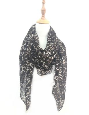 China Original Manufacturer Rayon Viscose 100% Animal Print Lady Leopard Rayon Square Scarf for sale