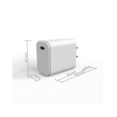 China Wholesale Mobile Phone On Current Dual Port Type QC 3.0 USB C Charger PD 18W Super Charging USB Wall Charger Fast Charging Adapter for sale