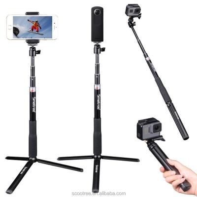 China Easy Mount and Easy Release Smatree Smapole Q3 for Gopros Selfie Stick /Gopros and Cell Phone Selfie Stick Monopod Pole for sale