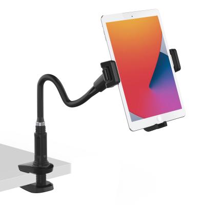 China 360 Degree Rotating Flexible Smatree Gooseneck Tablet Bracket Holder Phone Desk Mount Holder Clip Arm Lazy 360 Degree Bed Clip Bracket Long for sale