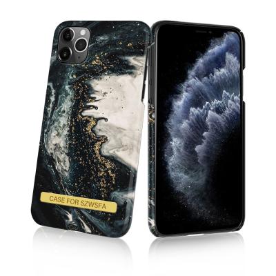 China Custom High Quality Anti-fall PC Hard Cell Phone Bags and Cases Luxury Marble Phone Case For iPhone 11 12 Pro Max Phone 13 Cover for sale