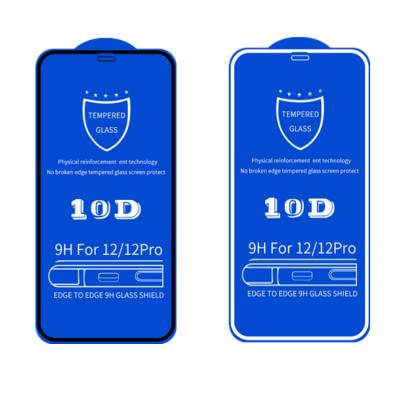 China hot selling Anti-scratch Amazon tempered glass 10D screen protector film for iphone 11 pro max xr 12 13 xmax for sale