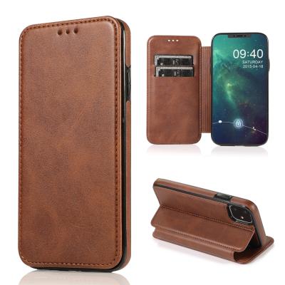 China Anti-fall Flip Leather Case Wallet Stand Cover For iPhone 12 Pro 7 8 Max Plus XR XS 11 Max Pro Max Leather Phone Case For iPhone Samsung for sale