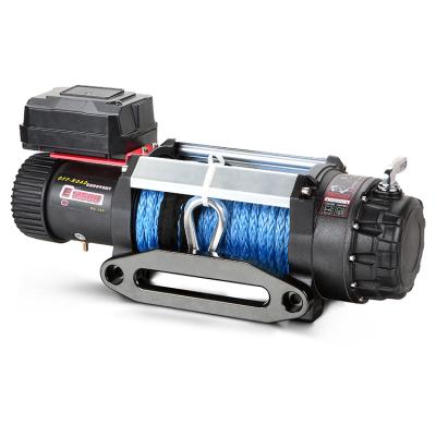 China 12500lbs 12v/24v AUTO Electric Winch Offroad Car 4x4 Cable Winch With Synthetic Rope for sale