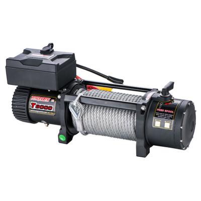 China AUTOMATIC 8000lbs Pull Super Performance Off-Road 4x4 Trailer 12v Automatic Electric Anchor Winch With Steel Cable for sale