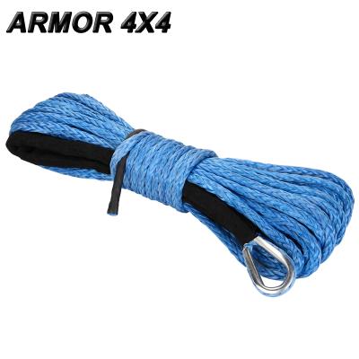 China AUTOMOTIVE 11mm Diameter High Tensile Synthetic Rope For Winch for sale