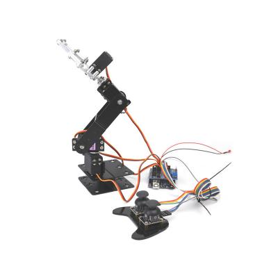 China Hot Sale 4-Dof Metal Mechanical Arm Robot For Arduino Aluminum Alloy Metal Remote Control Ps2 Kit for sale