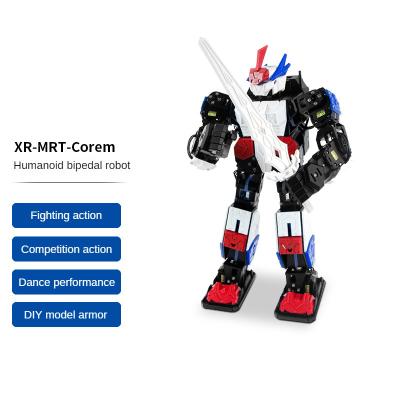 China 18 Degrees of Freedom Humanoid Bionic Robot Dancing Glowing Bipedal Fighting Robot Plastic Plastic for sale