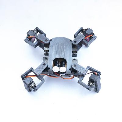 China WIFI mobile phone control mg90s kit maker nodemcu education quadruped plastic spider robot for sale