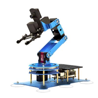 China Metal Raspberry Pi Robot Arm AI Vision Recognition Smart Robot Arm Python Programming ROS Robotics Kit for sale