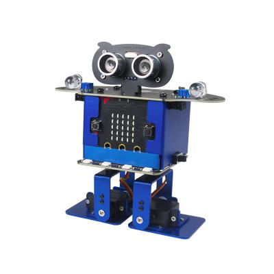 China metal happybot dance music compatible microbit mobile phone APP bipedal walking graphic programming robot for sale