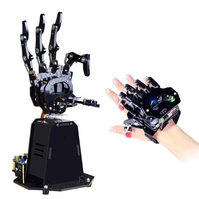 China Open-source Arduino/stm32/51 metal robot arm palm programmable robot smart bionic kit for sale