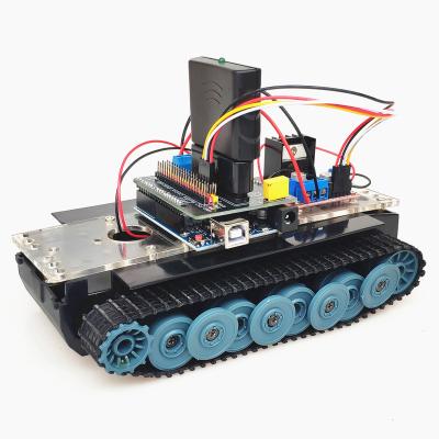 China DIY TOY Ps 2 Tank Robot Mixly Remote Control Suit Programming L298n Chassis For Arduino for sale