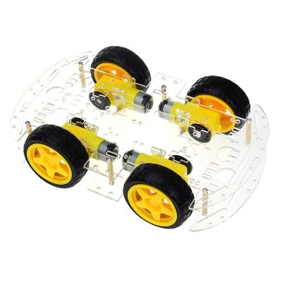 China Car plastic four wheel smart chassis for DIY for sale