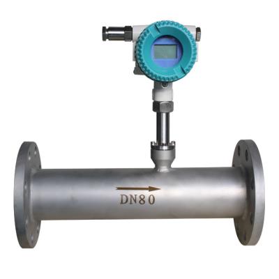 China 304 316 316 L Stainless Steel Industry DN100 CO2 Thermal Gas Flow Meter Flange Thermal Mass Flow Meter for sale