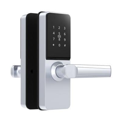 China Zinc Alloy Wifi App Smart Door Lock Biometric Fingerprint Door Handle Keyless Smart Digital Lock For Wooden Door for sale