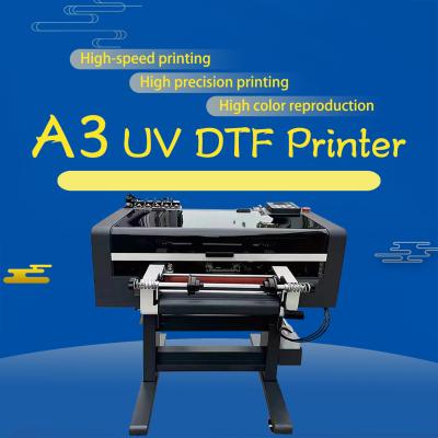 China UV-rol direct op film Digitale inkjet UV DTF-flatbedprinter met A/B-film Te koop