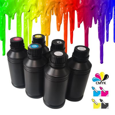 中国 1000ML/500ML C/M/Y/K/W/V Phone Case Printers Ink Wood PVC Metal Glass FOR UV DTF PRINTER 販売のため