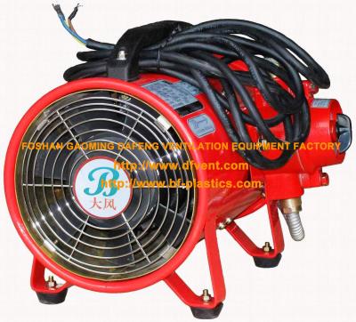 China Exhaust Ventilation Single Phase 8 Inch Or 12 Inch Explosion Proof Ventilating Axial Fan For Explosion Proof Flexible Duct for sale