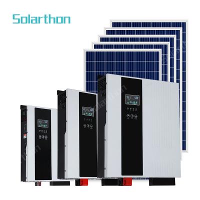 China Solarthon 25kva 5kv Offgrid 30kw Home Hybrid 10 KW Off Grid Energy Systems Power Bank 5kw 5000wh Inverter Solar System for sale