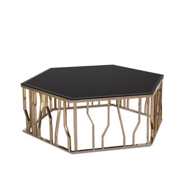 China Other Luxury European Style Hot-selling Modern Glass Coffee Table Set CT5742 for sale