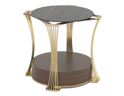 China Modern Luxury Stainless Steel End Table Side Table for sale