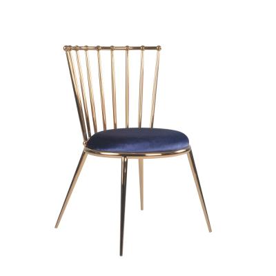 China EUROPEAN Wholesale Gold Stainless Steel Dining Chair For Events for sale