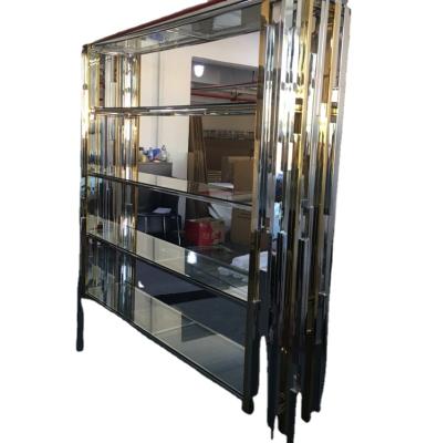 China Other STAINLESS STEEL MID SIZE HIGH END LOW BOOKCASE FOR HOME AND HOTEL for sale