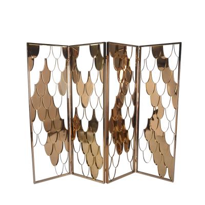 China Other Modern Custom Exterior Laser Cut Decorative Wall Partition Printing Metal Folding Aluminum Panel Frames Room Divider Screens for sale