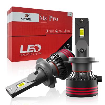 China Conpex M8 Pro 9006 Standard plug 9006 Auto Led Light Car Plug and play LED Headlight Bulbs for sale